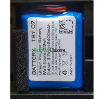 PLC TBY-O7 akumuliatoriaus keitimas