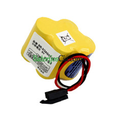 Pakaitinė baterija„Fanuc A06B-6114-K504 ConNector 6V“juodai A98L-0031-0025