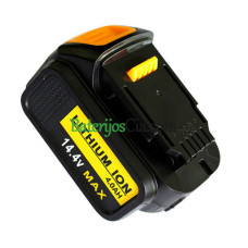 Pakaitinis akumuliatorius„Dewalt“14.4 voltų įrankiams DCB140 DCB140-XJ XR Li-Ion